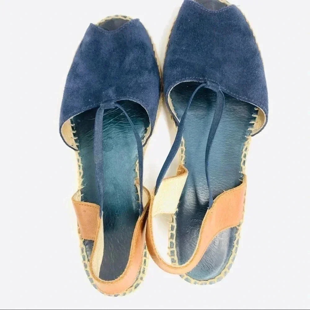Andre Assous Peep Toe suede espadrilles - Picture 3 of 7